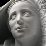 Bernadette à la Source - Unitalsi Lourdes - Sculpteur: Maria de Faykod