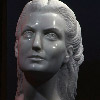 Buste de la chanteuse Angela - Sculpture en Marbre de Carrare - Collection Privée