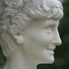 Buste de la Princesse Diana, Lady Di - Sculpture en Marbre de Carrare - Musée de Faykod